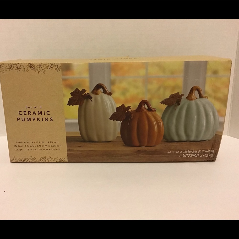 Ceramic Pumpkins Set - Picture 3 of 7